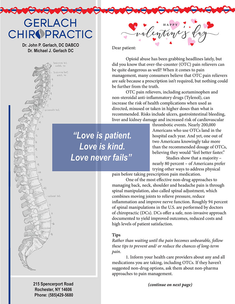 Chiropractic Rochester NY February Newsletter 1